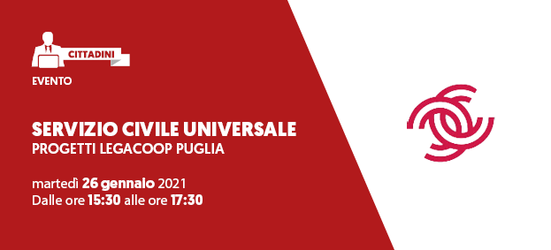 Foto SERVIZIO CIVILE UNIVERSALE – Progetti Legacoop Puglia