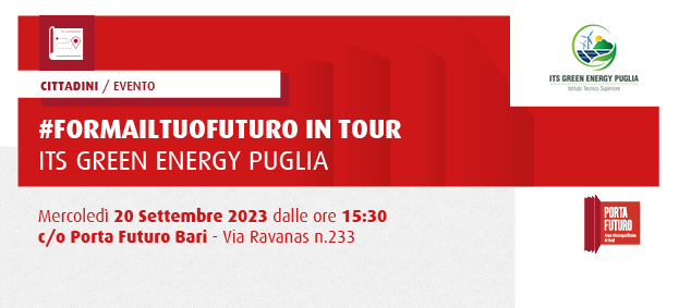 Foto #FORMAILTUOFUTURO IN TOUR - ITS GREEN ENERGY PUGLIA