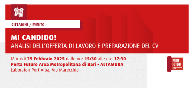 Foto MI CANDIDO!  - “Analisi dell’offerta di lavoro e preparazione del curriculum vitae”