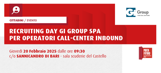 Foto Recruiting day “Gi Group SpA” per operatori call-center inbound