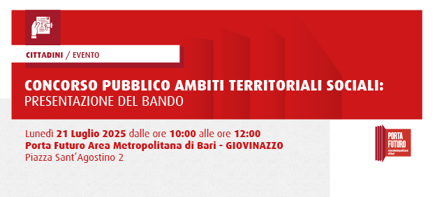 Concorso pubblico Ambiti Territoriali Sociali: presentazione del bando
