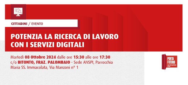 Foto POTENZIA LA RICERCA DI LAVORO CON I SERVIZI DIGITALI