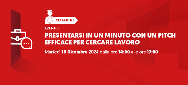 Foto PRESENTARSI IN UN MINUTO CON UN PITCH EFFICACE PER CERCARE LAVORO