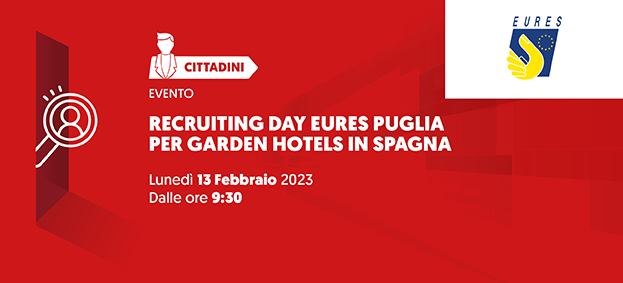 Recruiting Day EURES Puglia per Garden Hotels in Spagna