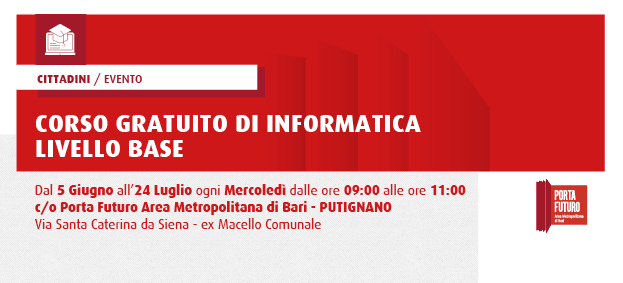 CORSO GRATUITO DI INFORMATICA LIVELLO BASE