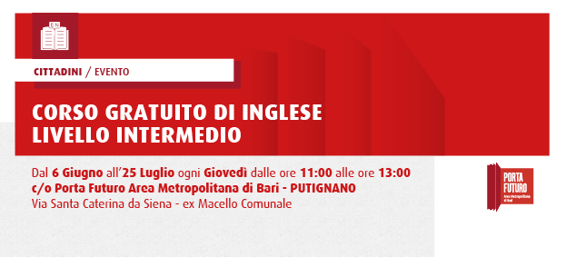 CORSO GRATUITO DI INGLESE LIVELLO INTERMEDIO