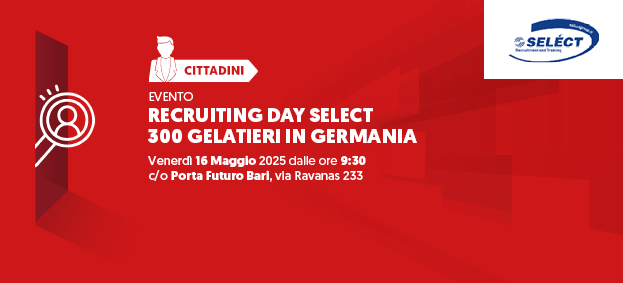 Recruiting Day Select – 300 Gelatieri in Germania