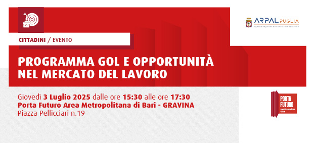 PROGRAMMA GOL E OPPORTUNITA’ NEL MERCATO DEL LAVORO