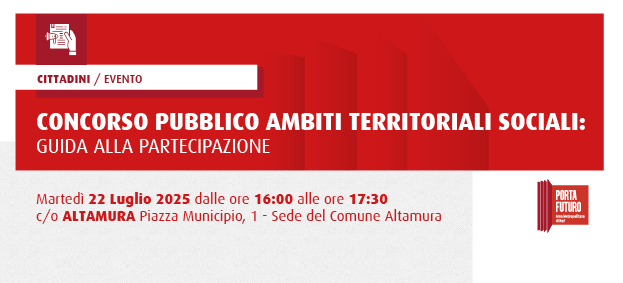 Concorso pubblico per gli Ambiti Territoriali Sociali: Guida alla Partecipazione