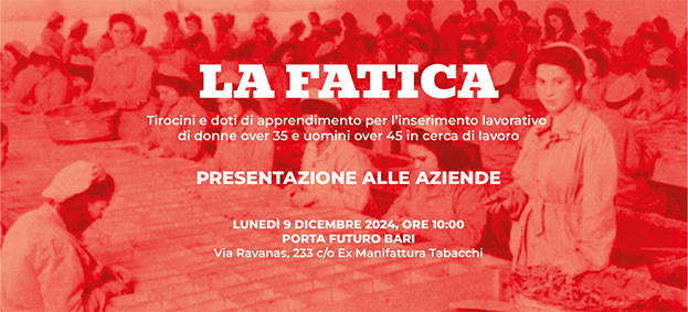Foto Presentazione alle aziende dell’avviso pubblico “La Fatica”
