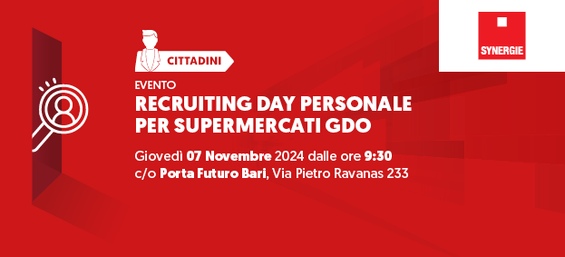 Foto Recruiting day “Personale per supermercati GDO” – Synergie