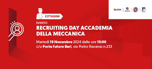 Foto Recruiting day per apprendisti operatori macchine CNC, manutentori meccanici e programmatori PLC – ACCADEMIA DELLA MECCANICA