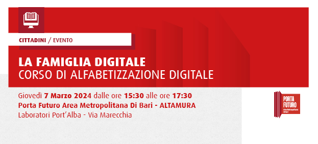 Foto LA FAMIGLIA DIGITALE - CORSO DI FORMAZIONE PER L'ALFABETIZZAZIONE DIGITALE