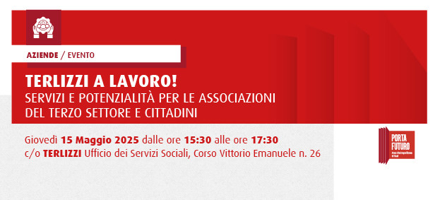 “Terlizzi a Lavoro!”, servizi e potenzialità per le associazioni del terzo settore e cittadini